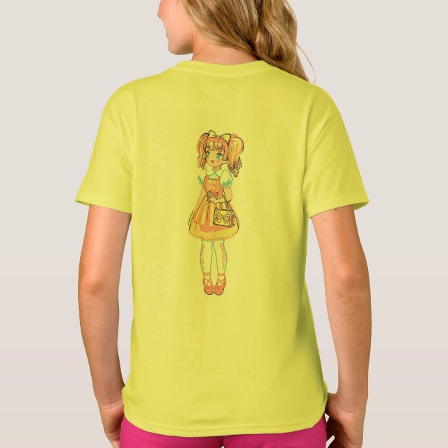 Camiseta Arte Felina Relaxada para Todas as Idades (Verso)