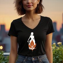 Arte Feminino Elegante Silhueta Natureza e Mulher