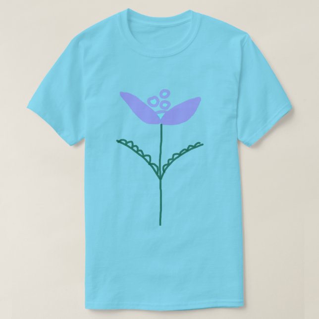 Camiseta Arte Flor Abstrata (Frente do Design)