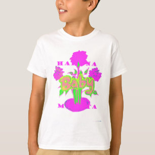Camiseta Arte Flor Suave Rosa: Toque De Um Bebê.