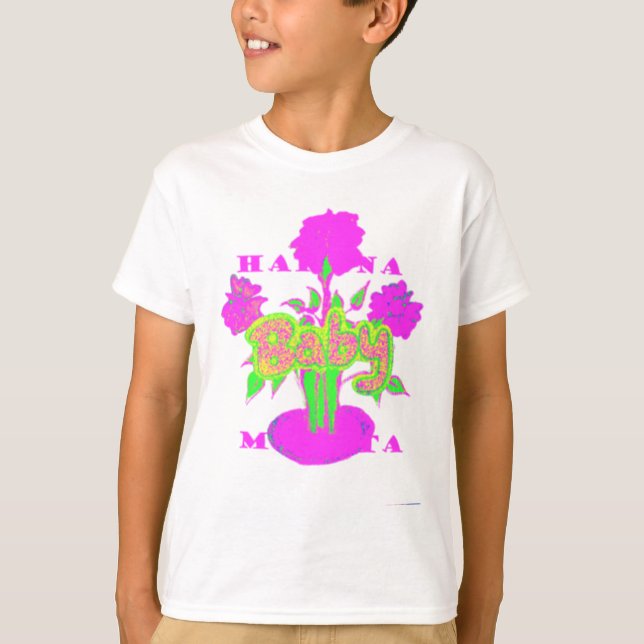 Camiseta Arte Flor Suave Rosa: Toque De Um Bebê. (Frente)