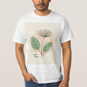 Camiseta Arte floral escandinavo