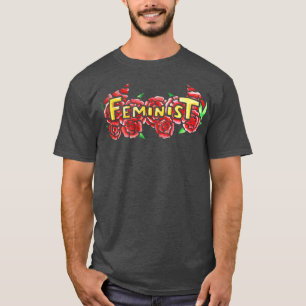 Camiseta Arte Floral Feminista