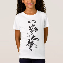 Camiseta Arte Floral Ornamental Elegante