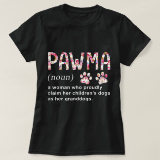 Camiseta Arte Floral Pawma Avó Cachorro