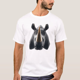 Camiseta Arte Flutuante Rinoceronte