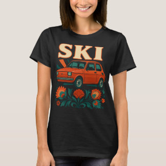 Camiseta Arte Folclórica Retro Maluch Polonês
