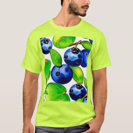 Camiseta Arte fresca de mirtilo