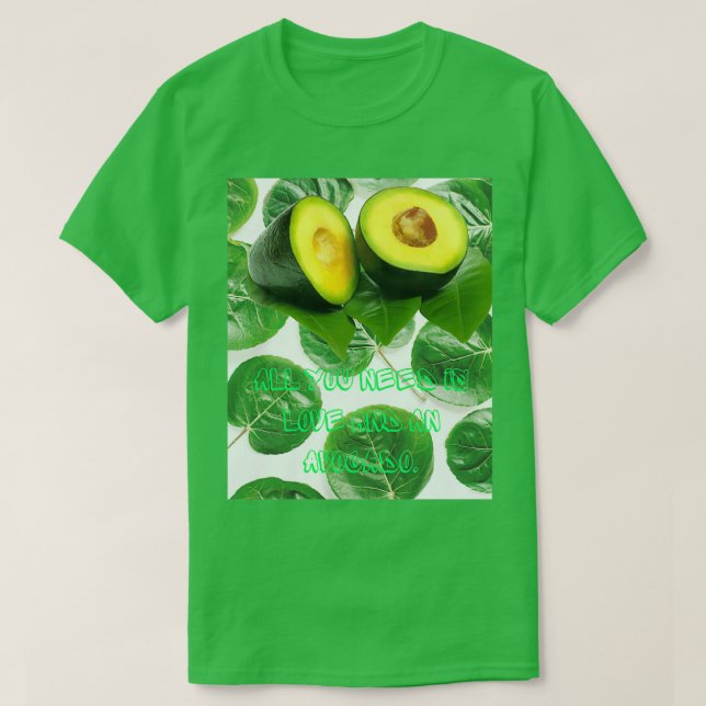 Camiseta Arte fruta Avocado (Frente do Design)