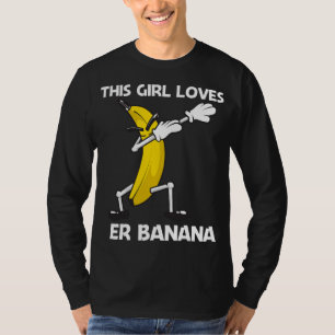 Camiseta Arte Funny Banana Para Meninas Crianças Berry Frut