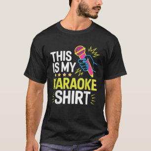 Camiseta Arte Funny Karaoke Para Homens Mulheres Karaoke Si
