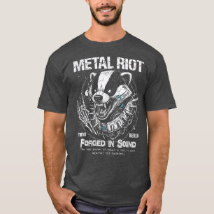 Camiseta Arte Furão Punk Forjado no Som Metálico