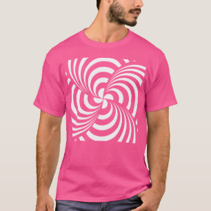 Camiseta Arte Geométrica Abstrata Preto e Branco Óptica I