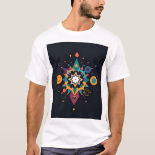 Camiseta Arte Geométrica abstrato