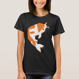 Camiseta arte geométrica "Eu sou um peixe Koi" para todos q