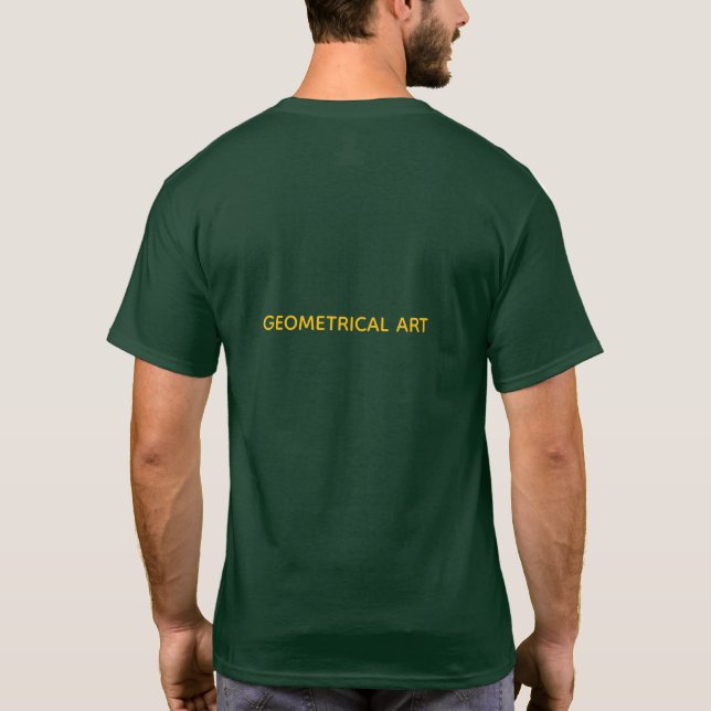 CAMISETA ARTE GEOMÉTRICA LARANJA (Verso)