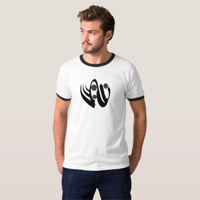 Camiseta arte geométrica moderna abstrato (Frente Completa)