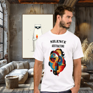 Camiseta Arte Geométrica Moderna, Abstrato Minimal para Pen