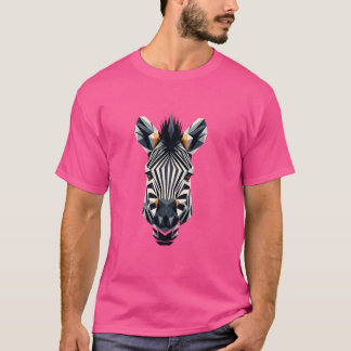 Camiseta Arte Geométrica Zebra Africa Safari Zebras
