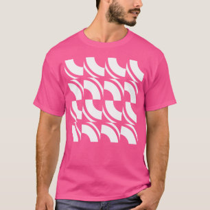 Camiseta Arte Geométrico Abstrato Preto E Branco Óptico I