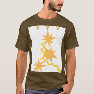 CAMISETA ARTE GRÁFICA ABSTRATA DE STARBURST