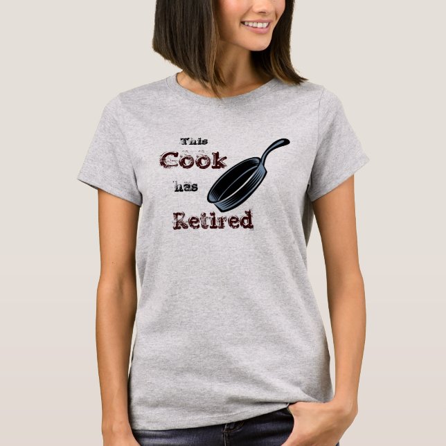 Camiseta Arte Gráfica Cook Aposentada (Frente)