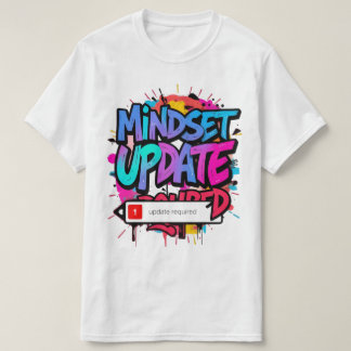 Camiseta Arte Gráfica Criativa Vibrante - Atualização de Me