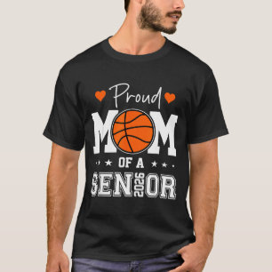 Camiseta Arte Gráfica da Turma de Mãe de Basquete Sênior 20