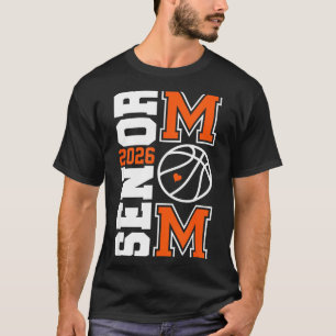 Camiseta Arte Gráfica da Turma de Mãe de Basquete Sênior 20