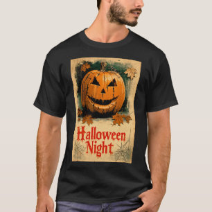 Camiseta Arte Gráfica de Halloween – Série Inspirada nos An