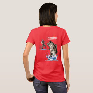 Camiseta Arte Gráfica de Pesca de Ruba [Modo escuro]