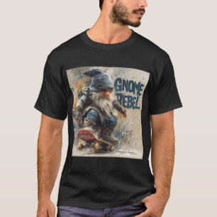 Camiseta Arte gráfica de skateboarding do Gnome Rebel