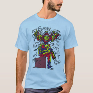 Camiseta Arte Gráfica Neo-Expressionista de Depressão