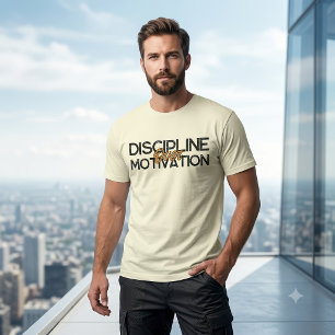 Camiseta Arte Gráfica Personalizada de Disciplina Sobre Mot