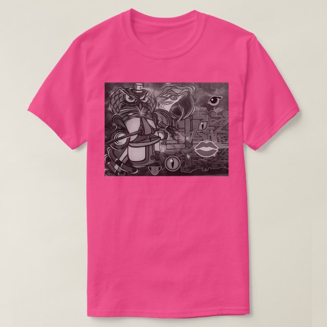 Camiseta arte grafitti clássica (Frente do Design)