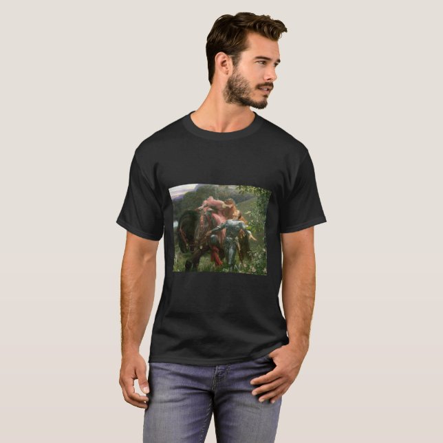 Camiseta Arte histórica "La Belle Dame Sans Merci" (Frente Completa)