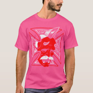 Camiseta Arte Horror - Cruz De Ferro Máscara Do Diabo - Psi