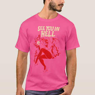 Camiseta Arte horrorosa feminina - Gótico sexual Succubus -