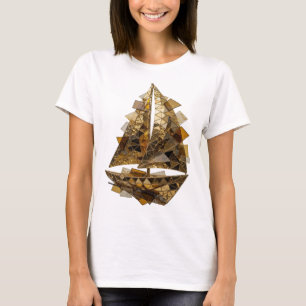 Camiseta Arte icônica em prata IMPRESSÃO DE ARTE ABSTRATA v