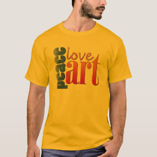 Camiseta Arte II do amor da paz