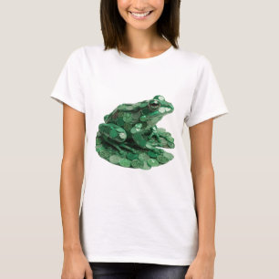 Camiseta Arte impressa de moda em verde clássico ABSTRATA