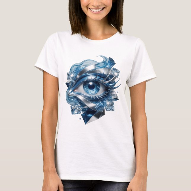 Camiseta Arte impressa em ABSTRACT ART Chic Silver v2 (Frente)