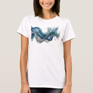 Camiseta Arte impressa em prata de ARTE ABSTRATA