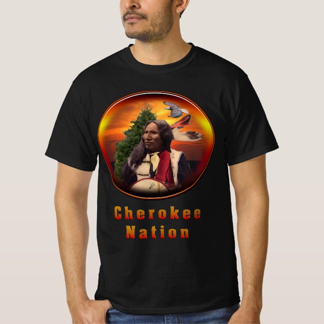Camiseta Arte indiana Cherokee (Frente)