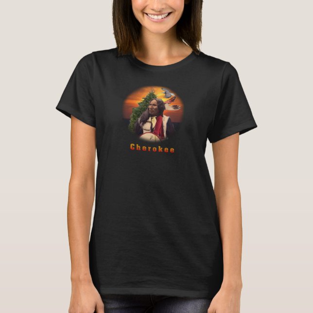 Camiseta Arte indiana Cherokee (Frente)