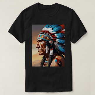Camiseta Arte Indiana Nativa Americana