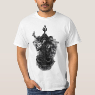 Camiseta Arte Intensa do Senhor Shiva Trishul Om Namah Shiv