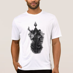 Camiseta Arte Intensa do Senhor Shiva Trishul Om Namah Shiv