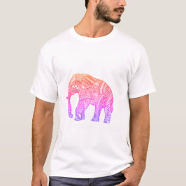 Camiseta Arte Intricada de Elefante - Abstrato Detalhado