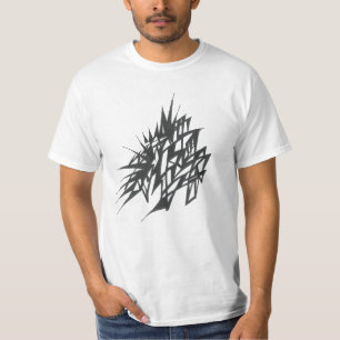 Camiseta Arte Intrincada de Tatuagem Tribal Abstrata em Pre